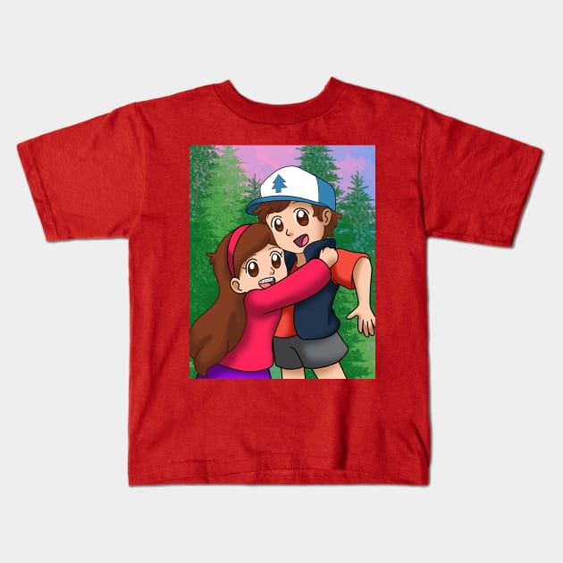 Mystery Twins Kids T-Shirt by Cardcaptorkatara